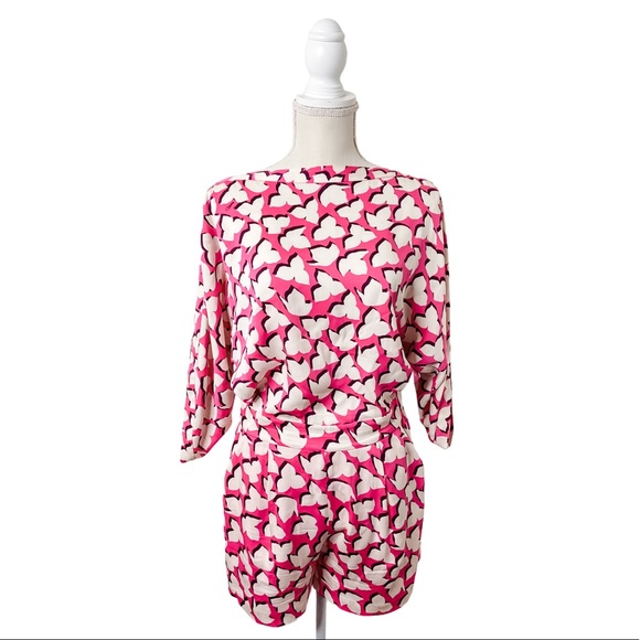 Diane Von Furstenberg Soleil Silk Romper - Picture 1 of 8